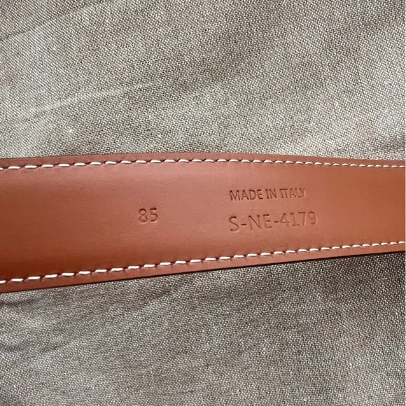 Celine Triomphe Medium Calfskin Leather Belt 85 - Picture 6 of 16